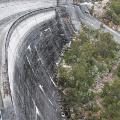 Butlers Gorge Power Station sits at the foot of Clarke Dam